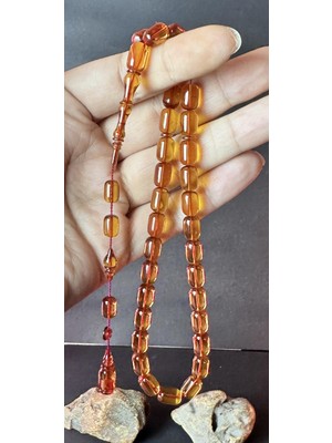 Kehribarkolik Eski Alman Oyun Zarı Ahmet Msteff  7*10MM. 13GR.