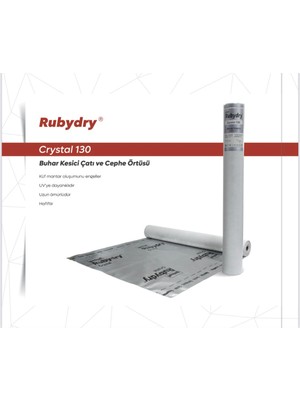 Yakut İzolasyon Buhar Kesici Örtü Rubydry Crystal 130GR (75M2) Çatı ve Cephe Örtüsü