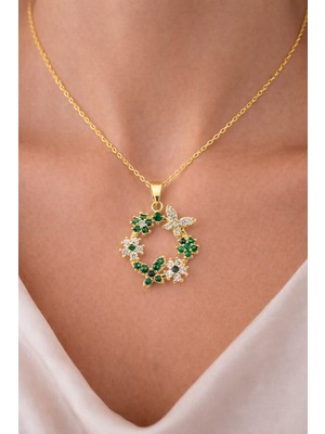 Shemora Kelebek Tasarım Çelik Kolye Ucu