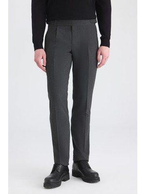 Twn Antrasit Armürlü Kumaş Pantolon 5EF03KV37345M