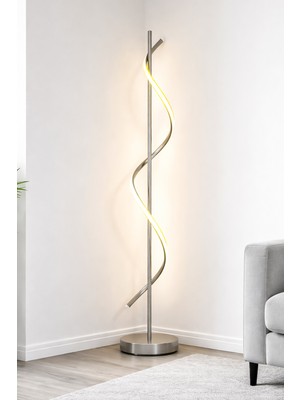 Fer Avize Violet Modern Tasarım Gri Renk Gün Işığı Ledli Salon - Yatak Odası LED Lambader