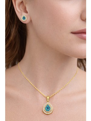 Shemora Damla Tasarım Çelik Takı Set