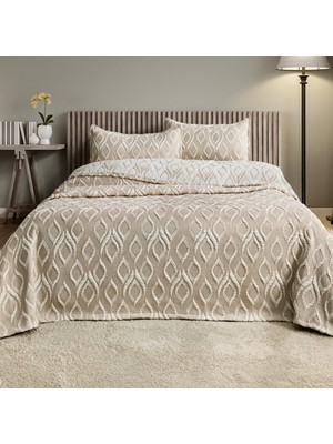 Schafer Home Duo Yatak Örtüsü 3 Parça-Bej