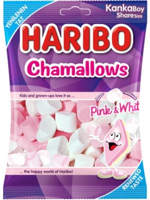 HARIBO Chamallows Pink & White 70 gr * 24 Adet