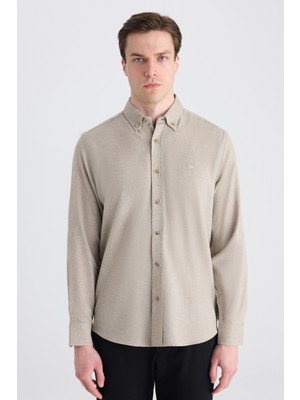 D'S Damat Ds Damat Comfort Vizon Armürlü Gömlek 5HC02IG21265M