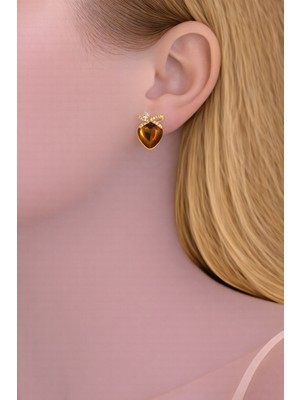 Shemora Kalp Tasarım Çelik Küpe