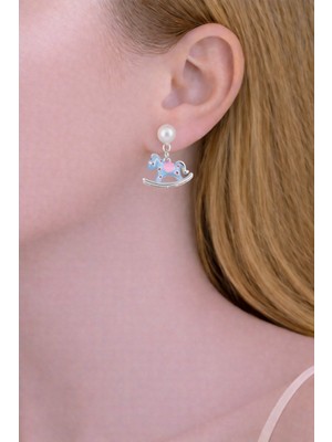 Shemora Atlı Karınca Motifli Çelik Küpe