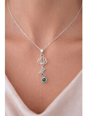 Shemora Deniz Kabuğu Tasarım Çelik Kolye Ucu