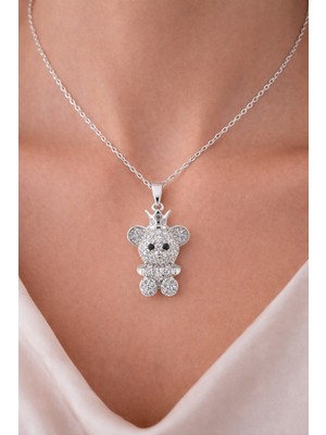 Shemora Ayıcık Tasarım Çelik Kolye Ucu