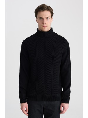 D'S Damat Ds Damat Regular Fit Siyah Kazak 5HC060012125M