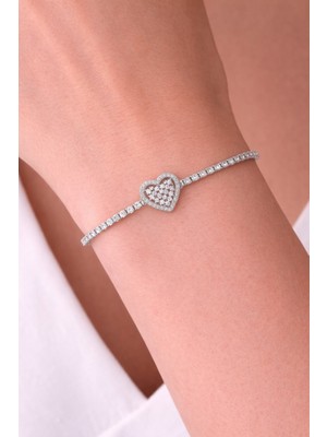 Shemora Kalp Detaylı Su Yolu Çelik Bileklik