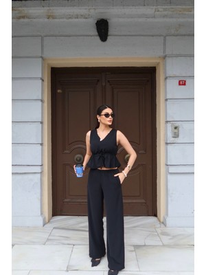 Kechi Woman Linda Twill Kumaş Lastikli Ikili Takım