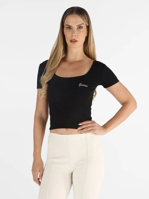 Guess Lavinia Active Kadın Crop T-Shirt V6RP05K8RT2
