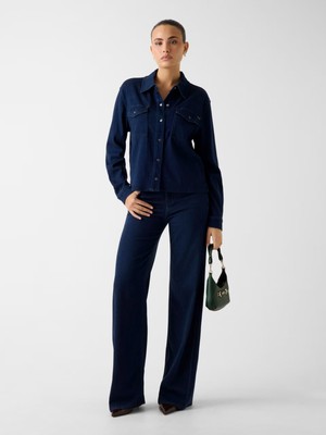 Guess Blossom Lyocell Loose Fit Kadın Jean Pantolon W6RA3OD6980