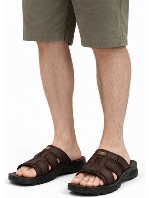 Wordex Lux 15619 Anatomik Dayanıklı Günlük Erkek Terlik Bahçe Yazlık Sokak Terliği