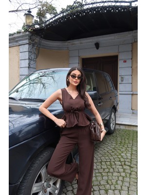 Kechi Woman Linda Twill Kumaş Lastikli Ikili Takım