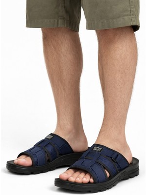 Wordex Lux 15619 Anatomik Dayanıklı Günlük Erkek Terlik Bahçe Yazlık Sokak Terliği