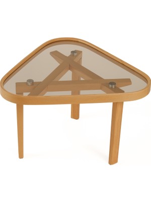 Eymense Vega Camlı Yan Sehpa