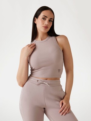 Guess Edie Ribana Örgülü Kadın Crop Atlet V3GP19K8RT2