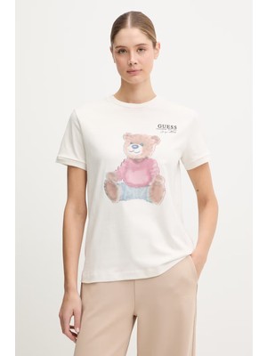 Guess Carla Aktif Boxy Fit Kadın T-Shirt V6RI08K8FQ4