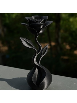 Teknik Durak Ofis/ev Dekoratif Siyah Gül
