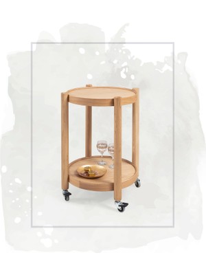 Eymense Clover Tekerlekli Servis Sehpası