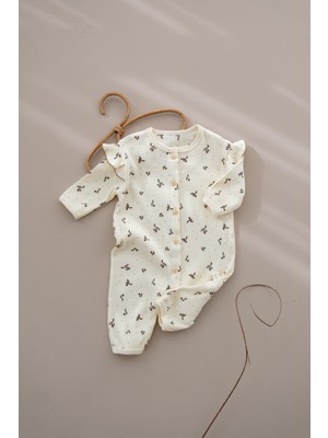 Oh la la Koala For Little Ones Kiraz Baskılı Fancy Girls Tulum