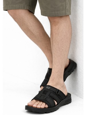 Wordex Lux 15619 Anatomik Dayanıklı Günlük Erkek Terlik Bahçe Yazlık Sokak Terliği