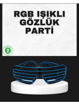 Parti ve Organizasyonlara Özel LED Işıklı Gözlük - TK002M-6W2F53