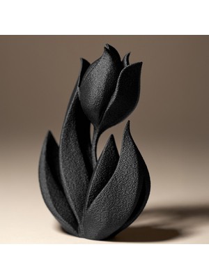 Teknik Durak Ofis/ev Dekoratif Siyah Lale