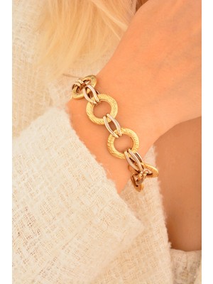 Cebeci 2 Renkli Hallow Bileklik