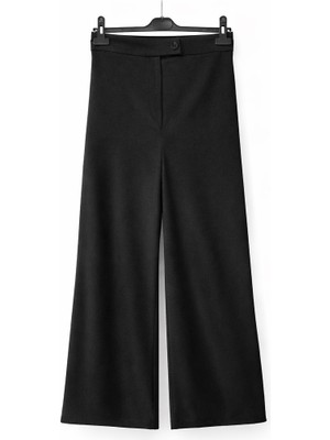 Maq Design Amber Kadın Bol Paça Arka Lastikli Uzun Pantolon