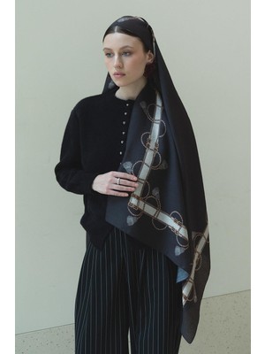 Jolamier Acı Kahve Neris Yün Ipek Şal