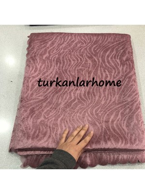 Türkanlar Home Kadife Baskılı Süngerli Kaymaz Koltuk ve Çekyat Örtüsü