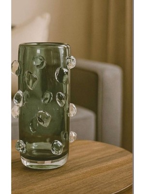 Zepce Design Yeşil Cam Vazo