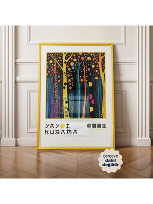 Persona Istanbul Yayoi Kusama "cosmic Forest" - 1995 Japonya Sergi Posteri (Çerçevesiz)