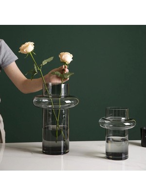 Zepce Design Siyah Cam Vazo