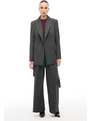 Perspective Antrasit Kırlangıç Yaka Ceket