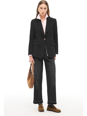 Perspective Siyah Klasik Yaka Ceket