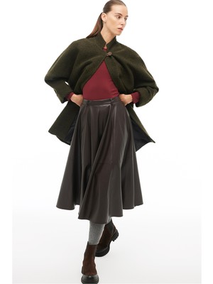 Perspective Kahverengi Midi Etek