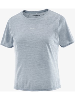 Salomon Shakeout Aır Crop Kadın Koşu Tişört Trade Winds LC2774400