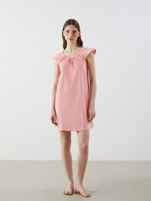 Lc Waikiki Yeni Sezon Bağlamalı Yaka Kadın Gecelik