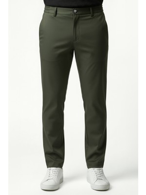 goffra Erkek Flexon Ultra Esnek Relaxed Beli Lastikli Jogger Pantolon Haki M702-R0433-04