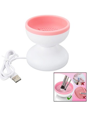 Tkç Makeup Brush Cleaner Makyaj Fırça Temizleme Makinesi  USB Çalışma - Silikon Tırtıklı Ha