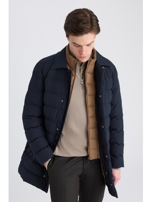 D'S Damat Ds Damat Regular Fit Lacivert Düz Mont 5HC071221020M