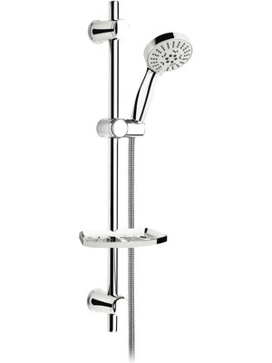 Sürgülü Duş Seti + Ø22MM Krom Kaplı + 5 Fonksiyonlu