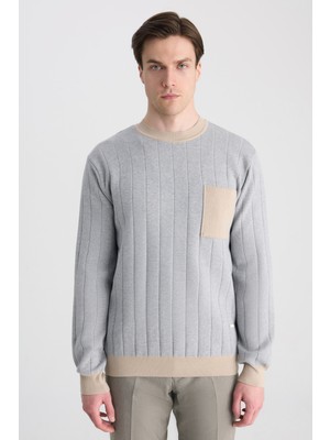 D'S Damat Ds Damat Regular Fit Gri Kazak 5HC063902149M