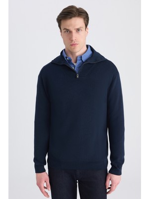 Twn Slim Fit Lacivert Kazak 5EC065711207M