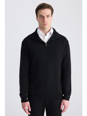 Twn Slim Fit Siyah Kazak 5EC065711207M