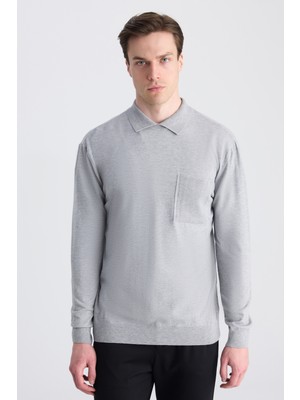 Twn Slim Fit Gri Kazak 5EC060191206M